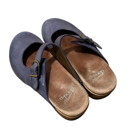 Dansko Martina Mary Jane Oiled Leather Buckle Mule Clog Womens Size 38 US 7.5 - Picture 5 of 8